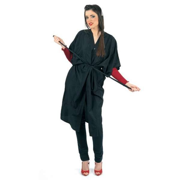 AURORE Kimono in Nylon Extra Soft - Nero - MegaPrezzo