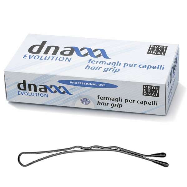 DNA Evolution Fermagli Mollette a Goccia per Capelli 550pz - Nere Ondulate