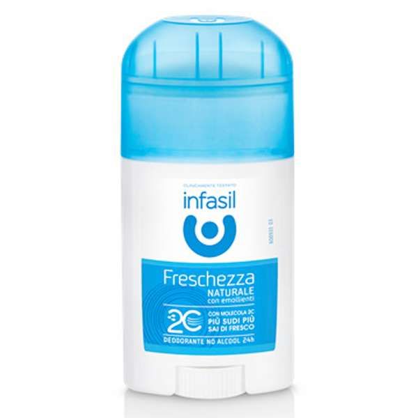 INFASIL Infasil Deodorante Stick Freschezza Naturale New - 50ml - MegaPrezzo