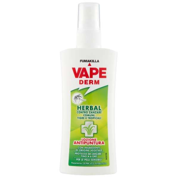 VAPE Vape Derm Herbal Lozione Antipuntura - 100ml - MegaPrezzo