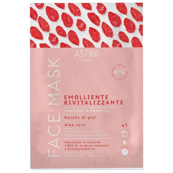 ASTRA MAKEUP Astra Skin Maschera Viso in Tessuto Emolliente - MegaPrezzo