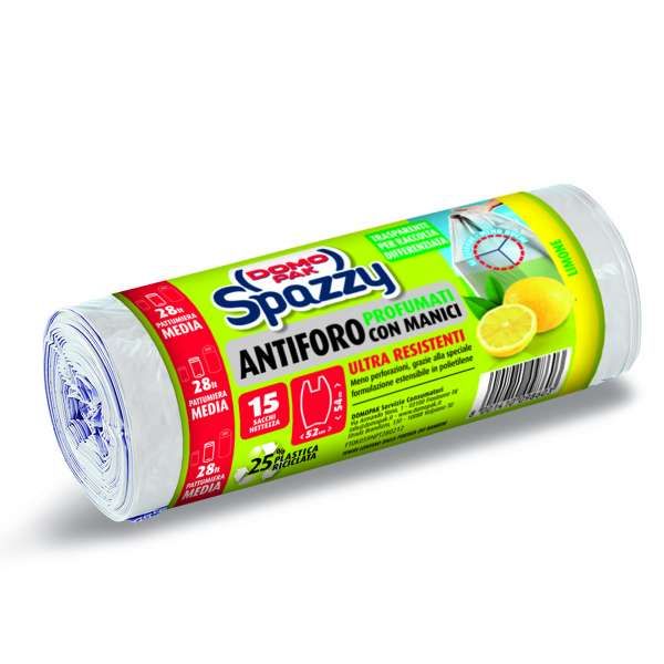 Domopak Spazzy Sacchi Pattumiera Limone 15pz - 28 Litri