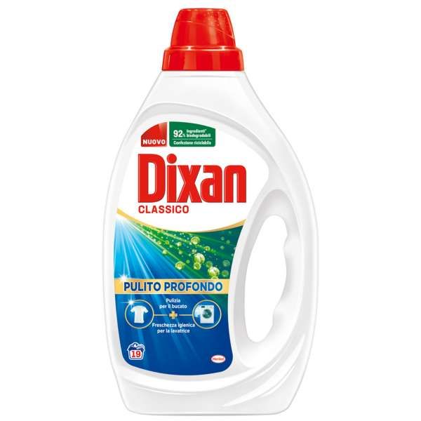 Dixan Pulito Profondo Detersivo Liquido 19 Lavaggi - Classico
