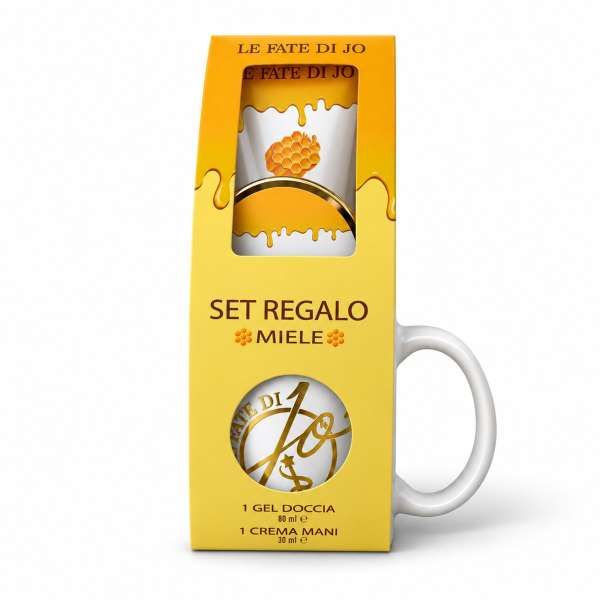 LE FATE DI JO Le Fate di Jo Cofanetto Miele con Gel Doccia Crema Mani e Mug - MegaPrezzo