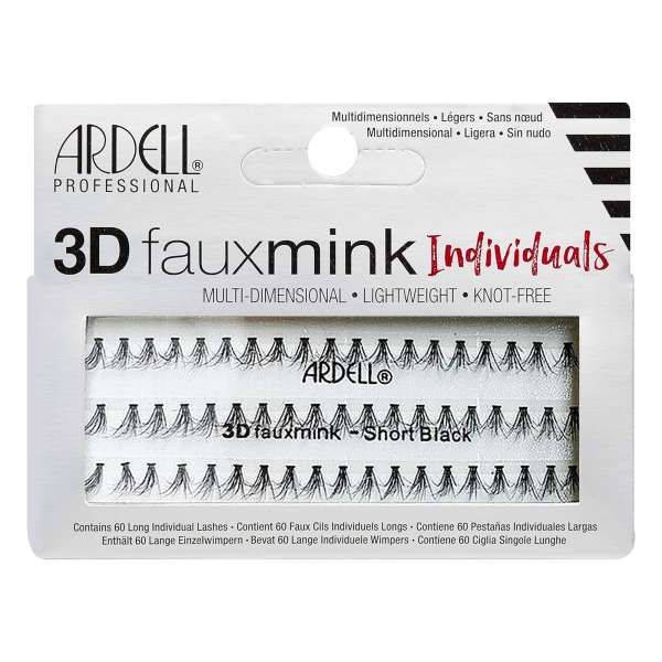 ARDELL PROFESSIONAL Ardell Ciglia Finte 3D Faux Mink Individuals - Short Black - MegaPrezzo