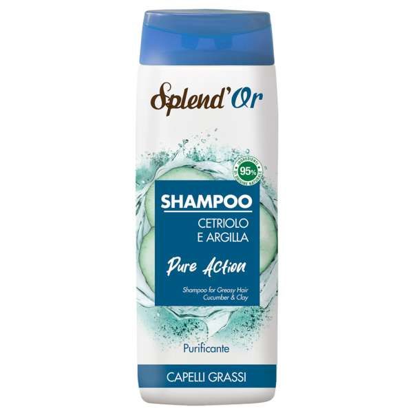 Splendor Shampoo Pure Action 300ml - Cetriolo e Argilla