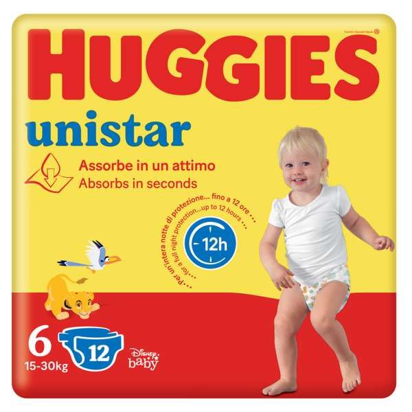 Huggies Unistar Extralarge Pannolini 15/30 kg - 6