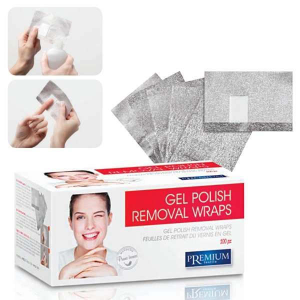 Xanitalia Premium Fogli Gel Polish Removal Wraps - 100pz