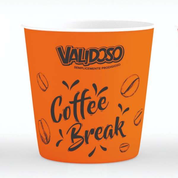 Validoso Bicchierini per Caffè 75ml 50pz - Arancione