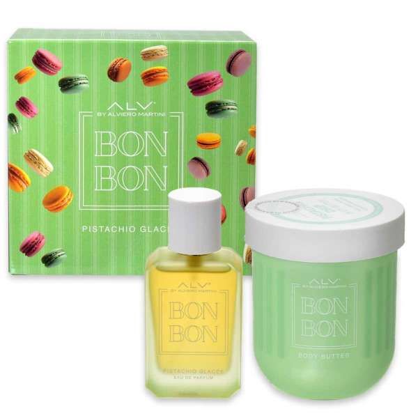 Alviero Martini Bon Bon Pistachio Glace Cofanetto con EDP e Burro Corpo