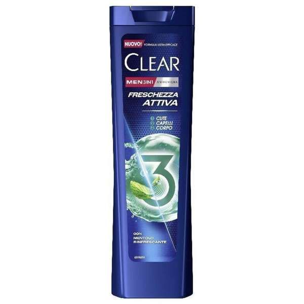 Clear 3in1 Shampoo 225ml - Freschezza Attiva
