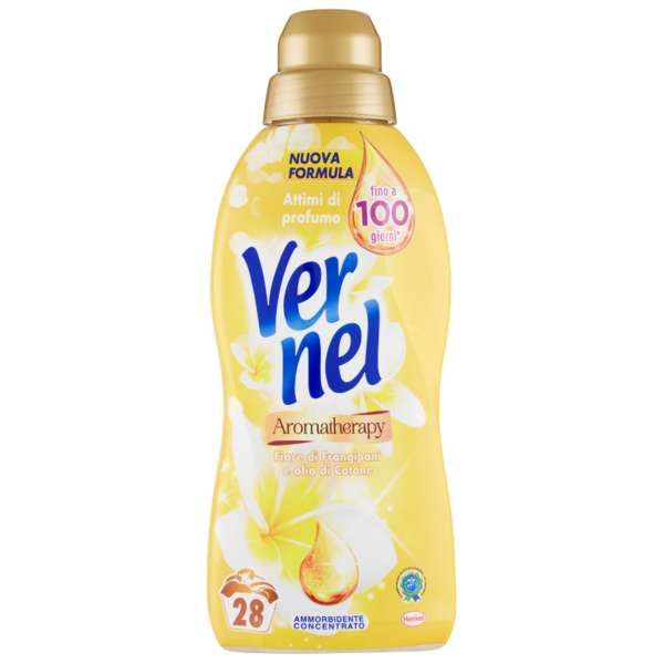 Vernel Ammorbidente Concentrato Aromatherapy 700ml - Frangipani e Cotone