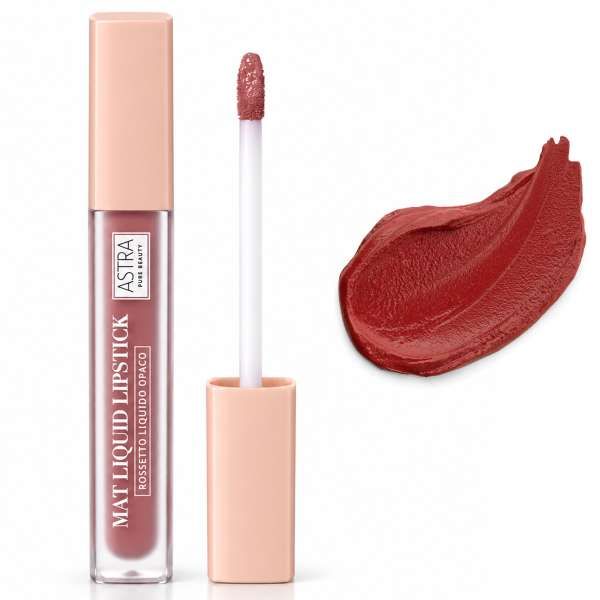 ASTRA MAKEUP Astra Pure Beauty Mat Liquid Lipstick Rossetto Liquido - 04 Poppy - MegaPrezzo