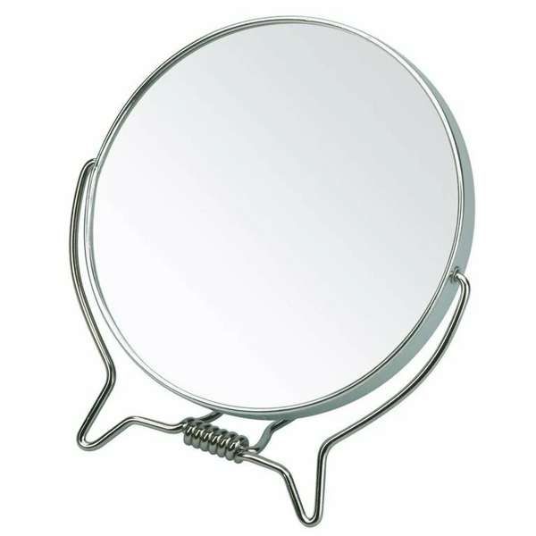 BARBURYS Barburys Specchio Rotondo in Metallo con Doppia Lente - MegaPrezzo