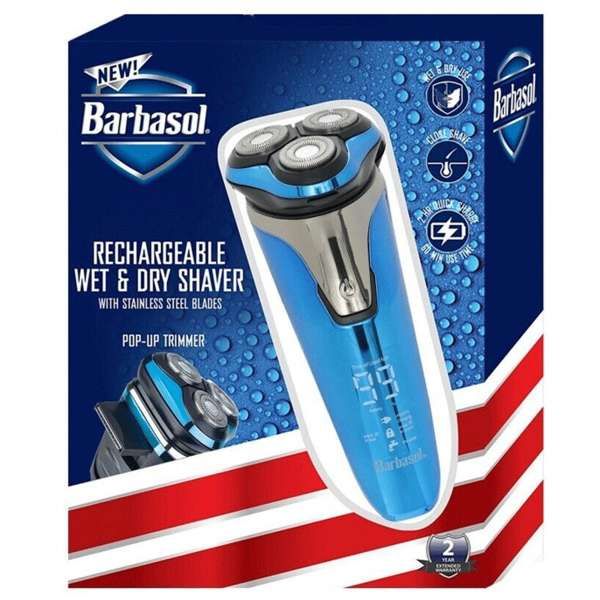 Barbasol Rasoio Ricaricabile Wet e Dry
