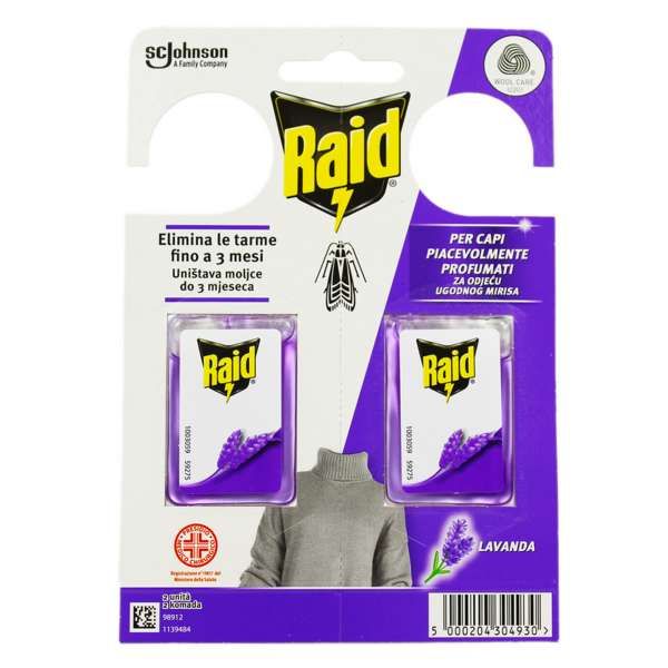 RAID Raid Insetticida Gel Anti Tarme - Lavanda - MegaPrezzo
