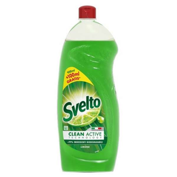 Svelto Clean Active Detersivo Piatti 1030ml - Limone