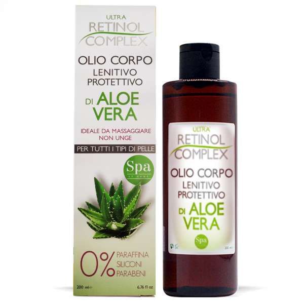 RETINOL COMPLEX Ultra Retinol Complex Olio Corpo Lenitivo Aloe Vera - 200ml - MegaPrezzo