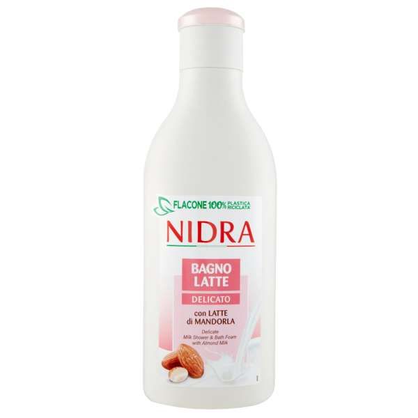 Nidra Bagno Latte Delicato Latte di Mandorla - 750ml